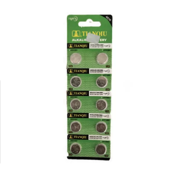 Batería Alcalina Tipo Botón AG10 Tianqiu
