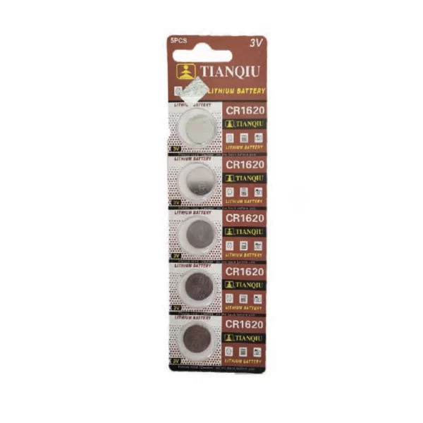 Batería de Litio Tipo Botón CR1620 Tianqiu