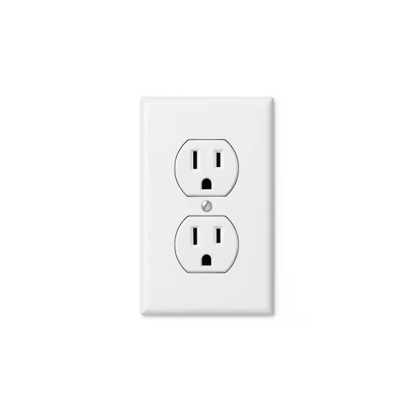 Receptáculo Dúplex Blanco 20A 125V con Tierra Aislada